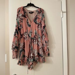 PatBo pink floral romper !